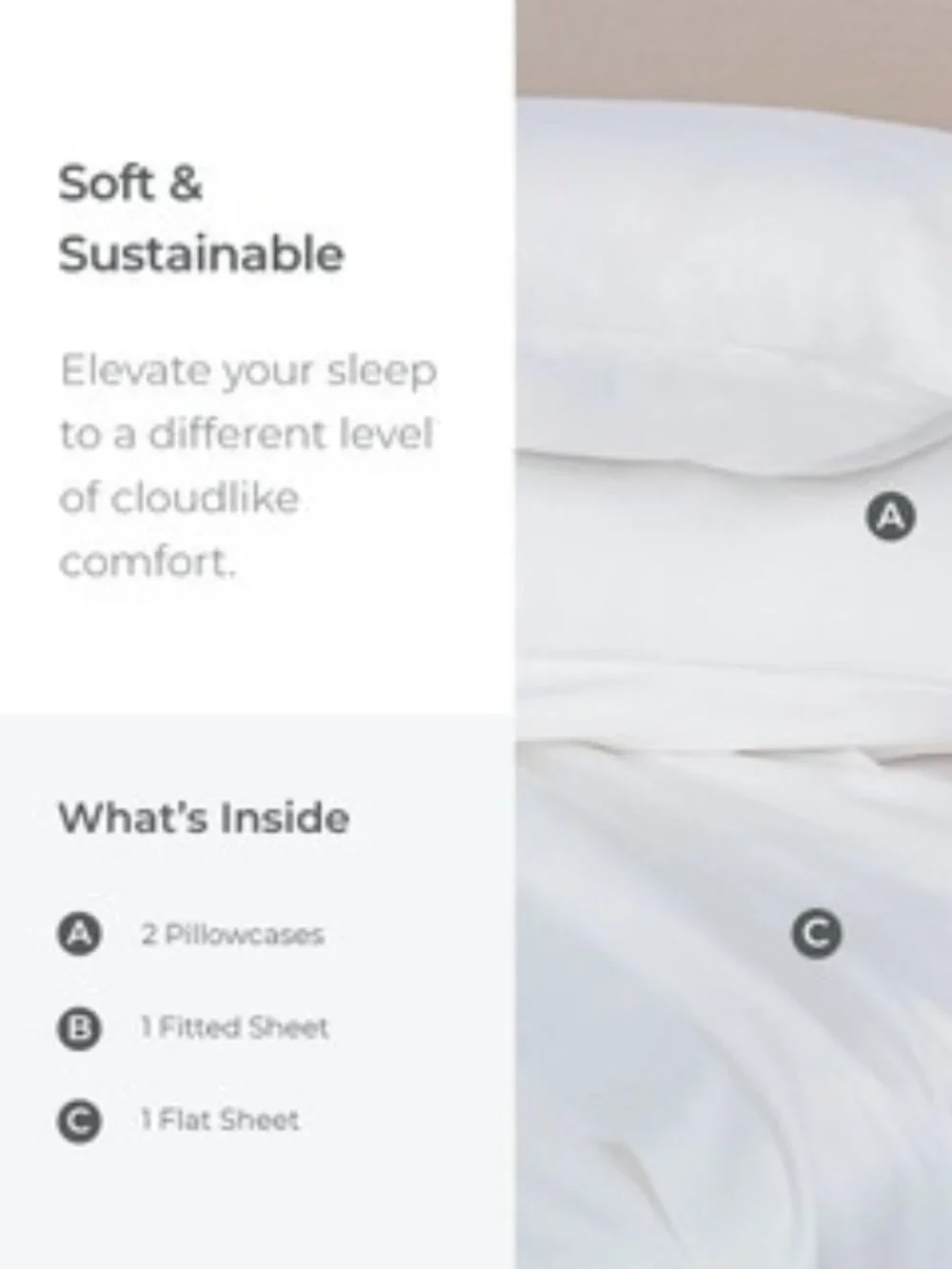 Cariloha Classic Bamboo Sheet Set White Queen